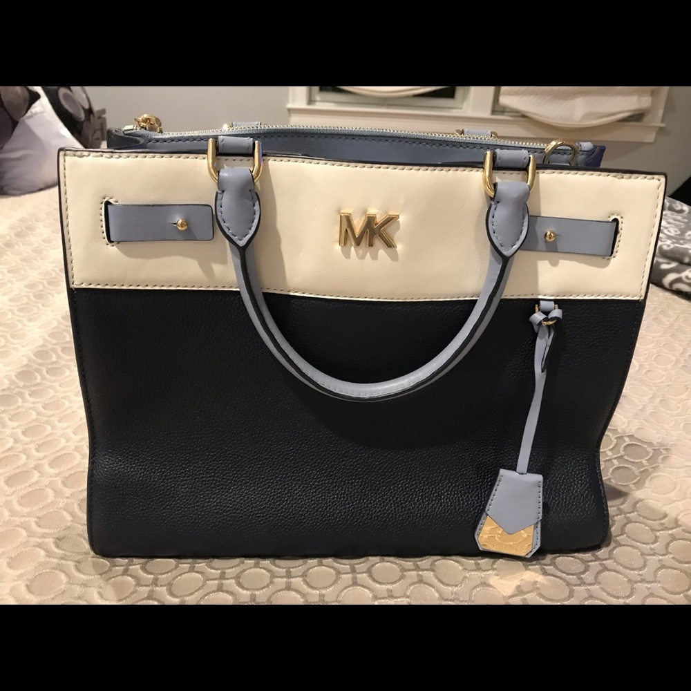 Michael Kors Blue/tan/light blue Handbag